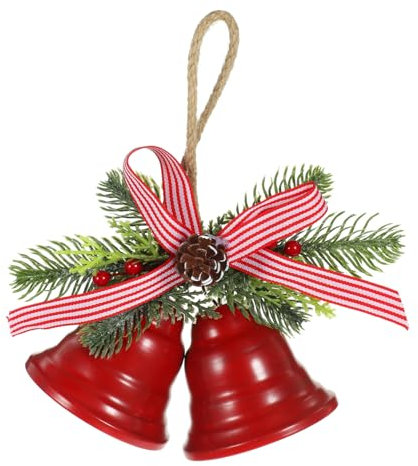 VINTORKY Weihnachtlicher Metallanhänger Vintage Glöckchen Für Festliche Dekoration Für Weihnachtsbaum Und Tür Langlebig Und Wiederverwendbar Zaubert Festliche Stimmung Jedem