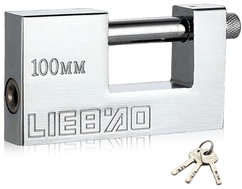 Candado de contenedor, candado resistente de 96 mm, candados grandes con 3 llaves, candados de alta seguridad, candado impermeable para garaje, contenedor de envío, puertas interiores y exteriores