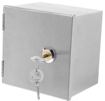 CLISPEED Scatola Di Derivazione Elettrica Con Serratura in Acciaio Inox, Involucro Esterno Per Presa e Cablaggio, Protezione Antiacqua Per Quadri Elettrici Da Parete, Uso Industriale e Residenziale
