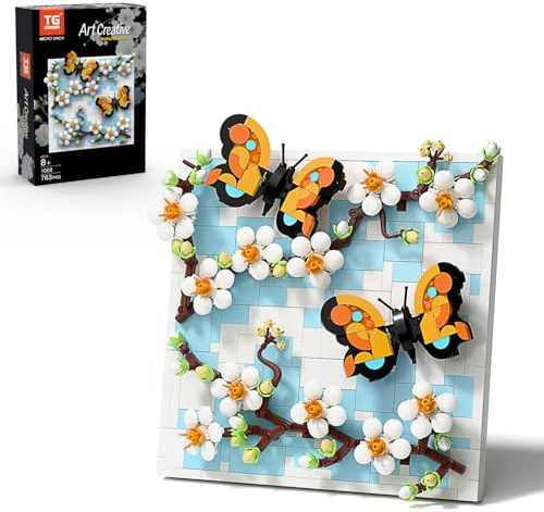 TG BLOCKS Micro Brick Natural World Building Set, 3D Wall Art Home Office Decoration or Table Display, Creative Building Craft Set, Ideas Gift Building Toy for Teens Ages 8+ Kids, Adults