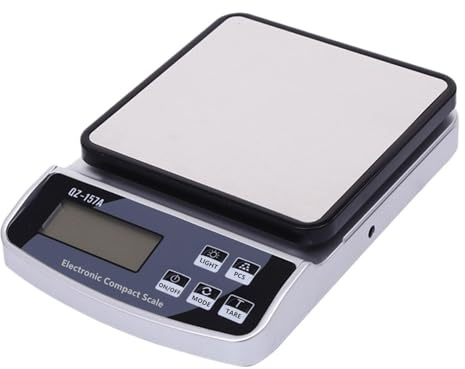 Bilancia da cucina elettronica da 15 kg/3 kg con ricarica USB, bilancia di precisione per alimenti, bilancia domestica, bilancia digitale intelligente per la cottura. (15 KG-1 g)