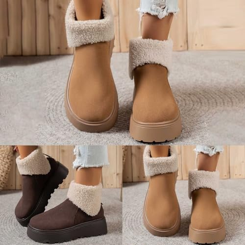De Neige pour Femme Rangers Botte Hiver Noir Bottines Orthopédiques Chaussures Chaudes Imperméable Pluie Fantaisie Chaussure Bottine Apres Ski