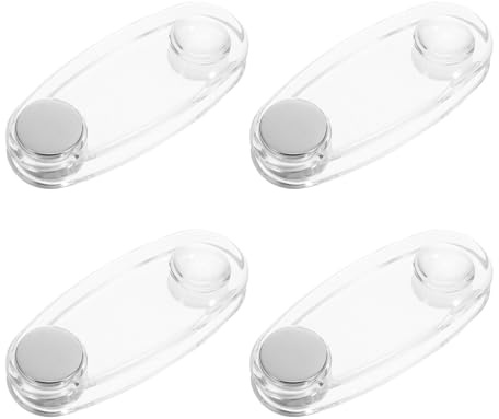 FUTUREORYY Tensor de Persiana Acrílico Transparente 4 Piezas Peso Colgante para Persianas Verticales y Enrollables, Accesorio de Cordón para Tensión Estable en Ventanas del Hogar