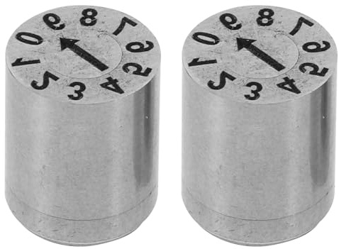 FUNOMOCYA Tampon Dateur Ajustable 8x10 Mm 0-9 Numérique 2 Pièces Kit de Tampons Numérotés Séquentiellement pour Usage Bureau Professionnel et Scolaire