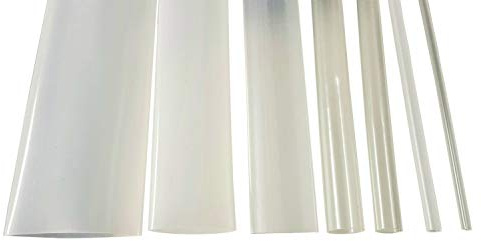 netproshop Schrumpfschlauch mit Kleber 24mm Transparent (3:1) Wasserdicht (1,2 Meter)