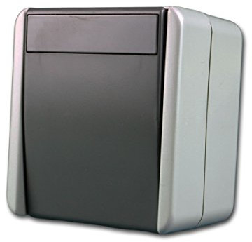Fontana conmutador de cruce, Gris, 250V~/ 10 A, AP, IP44