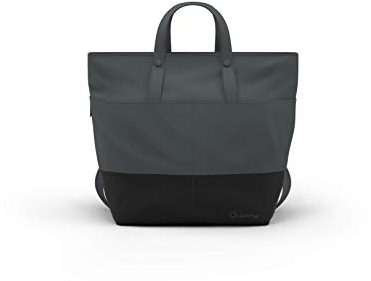 Quinny Wickeltasche, dank vieler Fächer und Zubehör alles leicht organisiert und erreichbar verstaut, multifunktional auch als Rucksack tragbar, grau