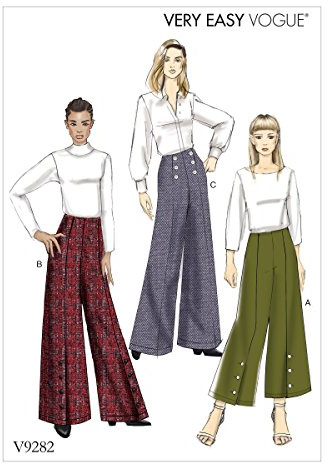 Vogue Patterns Damenhose, Seidenpapier, mehrfarbig, 15 x 0,5 x 22 cm
