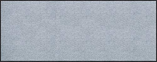 Erwin Müller Fußmatte Mainz, Schmutzfangmatte, Sauberlaufmatte uni hellgrau Größe 40x100 - rutschfest, pflegeleicht, für Fußbodenheizung geeignet (weitere Farben, Größen)