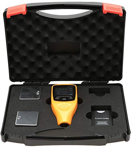 Akozon Medidor de Espesor de Revestimiento, Herramienta de Prueba de Pintura Mini para Carrocería de Coche para Automóvil（RZ260FN）