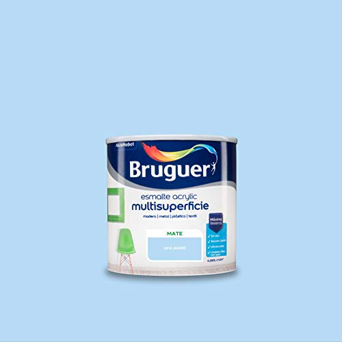 Bruguer Acrylic Multisuperficie Esmalte al agua Mate Azul Pastel 2,5 litros