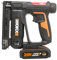 WORX - Agrafeuse et Cloueuse de Finition sans Fil - 2 en 1 - Jusqu'à 60 Clous/min - Livrée Avec Batterie, Chargeur, 500 Clous et 500 Agrafes - Réglage de la Pronfondeur Sans Outil - WX843