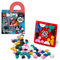 LEGO 41963 DOTS Disney Mickey and Minnie Mouse Stitch-On Patch, DIY Toy Badge Making Kit to Decorate Clothes, Backpacks and More, Craft Kit for Kids aged 8 Plus