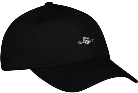 GANT Herren Unisex. Shield Schild Logo Cap, Schwarz, S-M EU