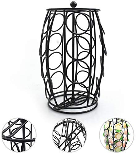 Soportes para Cápsulas, Almacenamiento de Cápsulas de café para Organizador de Tazas K Carrusel de Portavasos K Carrusel de Cápsulas de café (negro)
