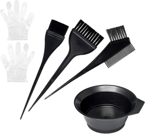 KOMUNJ 4-teiliges Set Haarfärbepinsel Haare Faerben Set, DIY Salon Werkzeug, zum Mischen und zur Anwendung von Haarfärbemittel