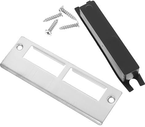 NUOBESTY Placas De Para Puertas Kit De Reparación De Metal Placas Para Rellenar Orificios Refuerzo De Seguridad