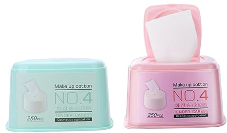 Beavorty 2stücke Make-up Wattepads Vliesstoff Für Sanfte Gesichtsreinigung Und Make-up-entfernung Box Für Empfindliche Farblich