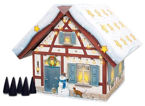 Räucherkerzen-Adventskalender Räucherhaus: Mit 24 Räucherkerzen