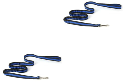 YARNOW 2stücke Hands Bungee Hundeleine Für Jogging Wandern Und Laufen Elastische Taillenleine Für Hunde Verstellbar Reflektierendes Design Komfortable Nutzung