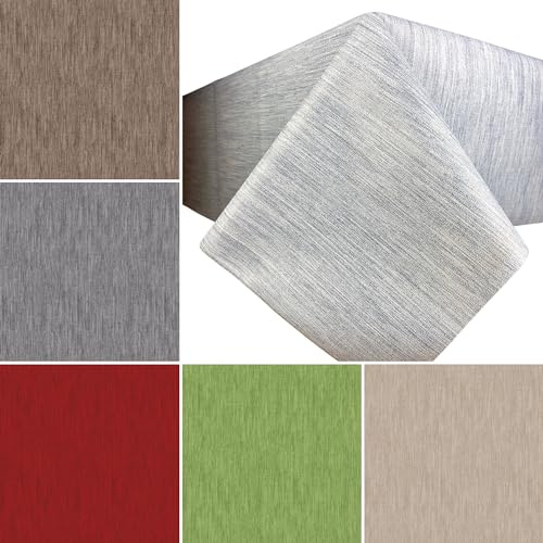 Artwelt Wachstuch Tischdecke Unifarben Gemustert Abwaschbar Wachstuchtischdecke Knitterfrei Tischtuch Folio Ideal für Küche Esszimmer Garten Outdoor Partys Besondere Anlässe (120X140cm, Blau)