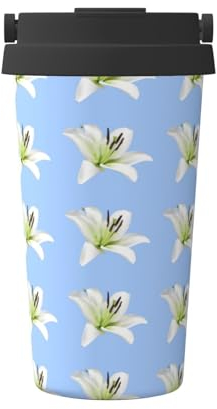 Beautiful-Lilies Isolierbecher für heiße und kalte Getränke, Reise-Kaffeetasse, Sport-Wasserflasche