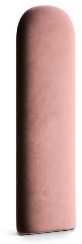 Muralo Panel de Pared Tapizado Magic Velvet - 30x80 cm, Rosa Palo | Cojín de pared acolchado en terciopelo, efecto 3D, montaje en la pared con adhesivo, ideal como cabecero de cama o respaldo