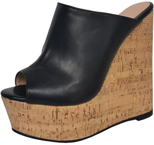 SPONYBORTY Sexiga högklackade sandaler 47 plattform öppen tå plattform 15 cm knä/J/38EU