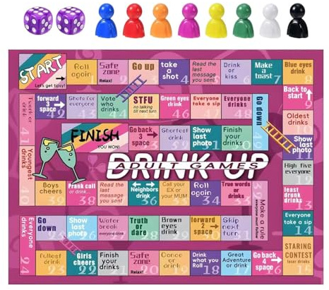 Bere gioco da tavolo, giochi da tavolo per bere per adulti | Tappeto in pelle Giochi da bere per adulti Gioco da tavolo - Giochi per adulti, giochi di festa a bere interattivi per serate di gioco