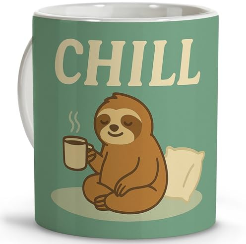 Roliga muggar Sengångare gåva avslappning. Slogan mugg Kaffekopp. Bästa mammamugg. Kopp rolig. Barnmugg Liten tid gåva kvinnor. Presentset för kvinnor. Kopp rolig CHILL 330 ml