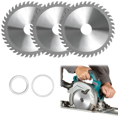 3 PCS 115mm Angle Grinder Wood Blade, 40T Carbide Teeth Circular Saw Blades 4.5 for Hardwood/Plywood/PVC/Alloy Steel, Cutting Disc Carbide Finishing Saws for Woodworking 7/8 inch Arbor 22.23mm (3)