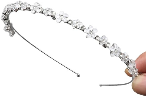MOLIMOLI Haarschmuck Hochzeit Haarreif Perlen Dirndl, Trachten Kopfschmuck mit Kunstperlen & Strass für Braut, Oktoberfest Damen, Fest Täglich