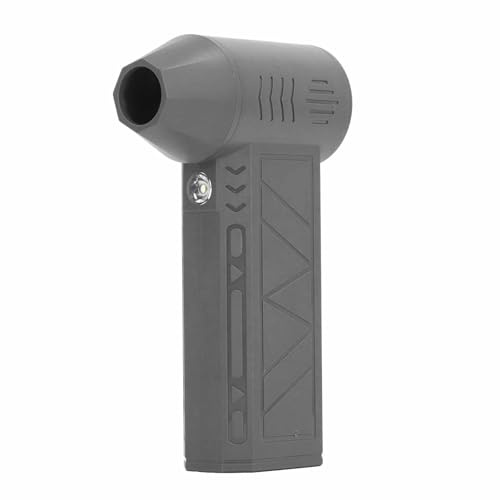 Riuulity Ventilatore a Getto Cordless Regolabile da 130000 Giri/min per Tastiere di Computer Luce LED USB Tipo C per Auto da Ufficio Domestico (GREY)
