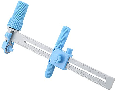 Akozon Taglierina a Compasso Regolabile da 20-160 Mm per Taglio Rotativo di Precisione - Strumento Ideale per Carta, Tessuto e Tessuti Non Tessuti