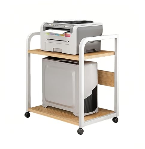Leaceuv 2/3/4-level Mobile HIFI,Mensola Rack con Ripiani in Legno,AV Shelf,Scaffale hi fi,Mobile Multimediale,per DVD Player Xbox Stereo Giradischi Supporto(Wood,2 Tier)