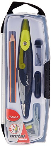 Maped 536955 Zirkelkasten Metal Open, 5-teilig, 10er Display