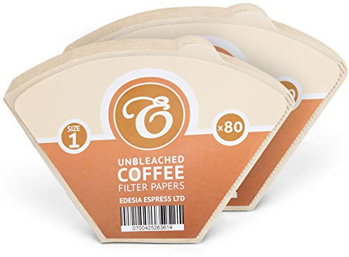 EDESIA ESPRESS - Kaffee-Filtertüten - ungebleicht - Größe 1-160 Stück