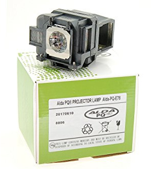 Alda PQ Premium, Lampada per proiettori compatibile con i proiettori EPSON CB-S03, EB-955W, EB-S18, EB-W22, EB-W28, EB-X18, EH-TW490, EH-TW5200, EH-TW570, V13H010L78, ELPLP78, Lampada con contenitore