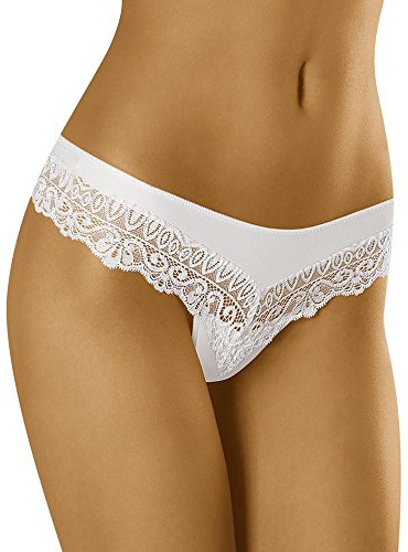 Wolbar Tanga-Shorts Met Kant WB409, Wit,S