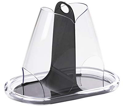 Omada Design Portacialde, Porta capsule espresso, tutte le tipologie di caffè, bustine di zucchero, Made in Italy, Linea Crystal, Nero