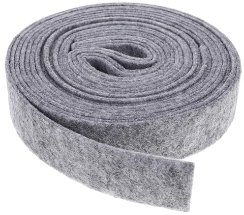 Veemoon Filzband Bastelfilz für DIY Handwerk Patchwork Hochzeit Dekoration Basteln 5 x 500cm(Grau)
