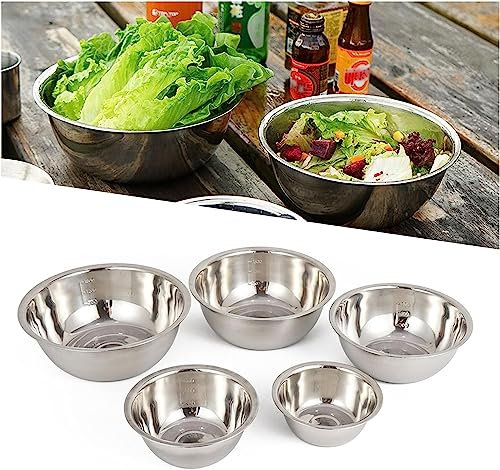 COALHO Rust Steel Light Luxury Thickened Multi-Functional Large Basin Stainless Steel Basin Set, Multi-Functional Rust Steel Luxury Thickened Large Basin Stainless Steel Set (5 piece set)