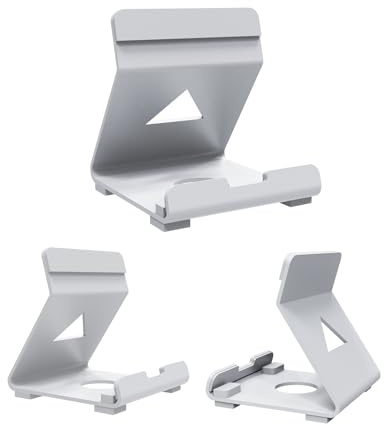 JOYSOG Halterung für Sony PS-Portal, Steam-Deck, ROG Ally Gaming-Handheld, rutschfester Schreibtisch-Spielständer/Desktop-Halterung, Spielzubehör (weiß)