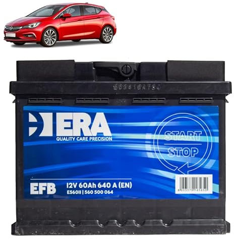 Batteria 60Ah EFB per Opel Astra J 1.3 CDTI gasolio 2009-2015