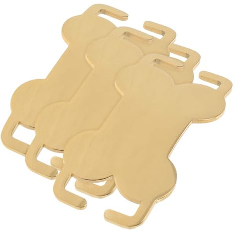 BESPORTBLE 3stücke Hundemarken Im Knochen-design Gravur Für Name Telefonnummer Und Adresse Leichte Langlebige Id-tags Für Hunde Und Katzen Diy Haustieranhänger Dekorativ Und Funktional