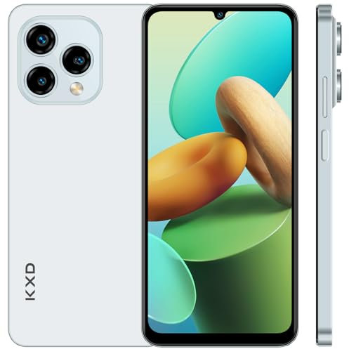 KXD 13C Smartphone Ohne Vertrag, 12GB+256GB/256GB erweiterbar, 4500mAh 6.8 HD+ Display Android 13 Handy günstig Smartphone 4G, MTK6765 Octa Core Prozessor, 50MP Panorama Kamera,Dual SIM 3 Steckplatz
