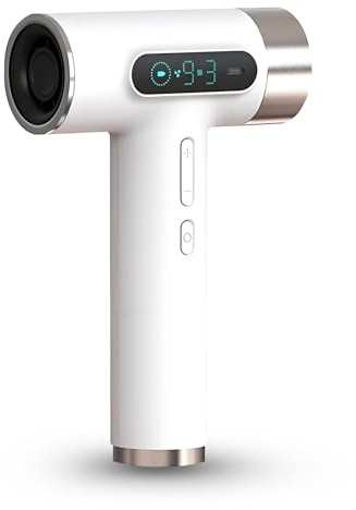 Asciugacapelli Senza Fili, Asciugacapelli Portatile USB da 300 W 100000 Giri/min, 9 velocità del 3 Temperatura Regolabile Asciugacapelli Ricaricabile per Viaggi in