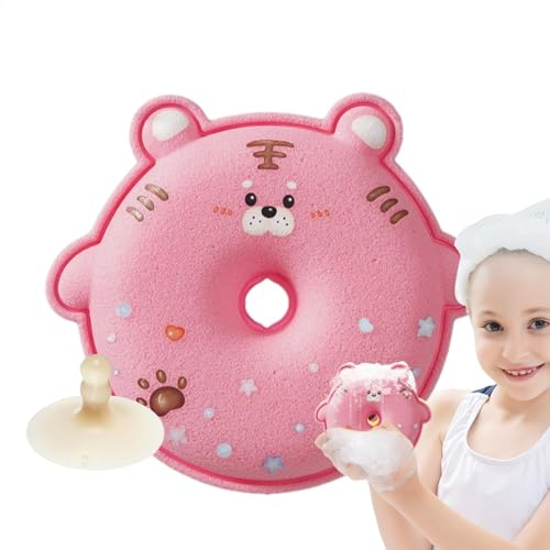 Spugna da bagno per bambini – spugna delicata a forma di animale | fitta palla in schiuma per bambini piccoli, spugna per doccia, spugna esfoliante corpo, accessori da bagno per casa, dormitorio