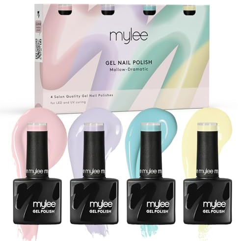 Mylee Gel Nail Polish 4x8ml [Mallow-Dramatic] - UV/LED Soak-Off Nail Art