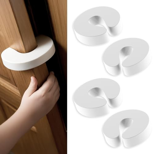 4 Stück Tür-Fingerklemmschutz,Schaumstoff-Türstopper für die Oberseite der Tür,babysicherer Türstopper,Türhalter zum Offenhalten der Tür,um Verletzungen durch Fingerklemmung zu vermeiden